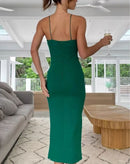 Vestido Midi Bulgari de Alcinha e Fenda