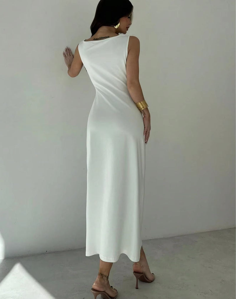 Vestido Midi Sophia Estilo Regata