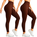 Kit 2 Calças Legging Femininas Suplex Liso Zero Transparência e Cintura Alta