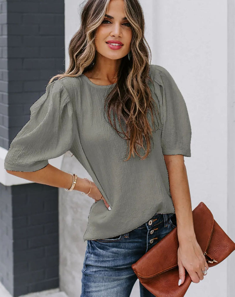 Blusa Key com Mangas Balão