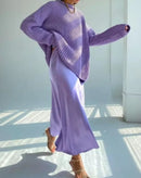 Saia Midi Lunna de Seda