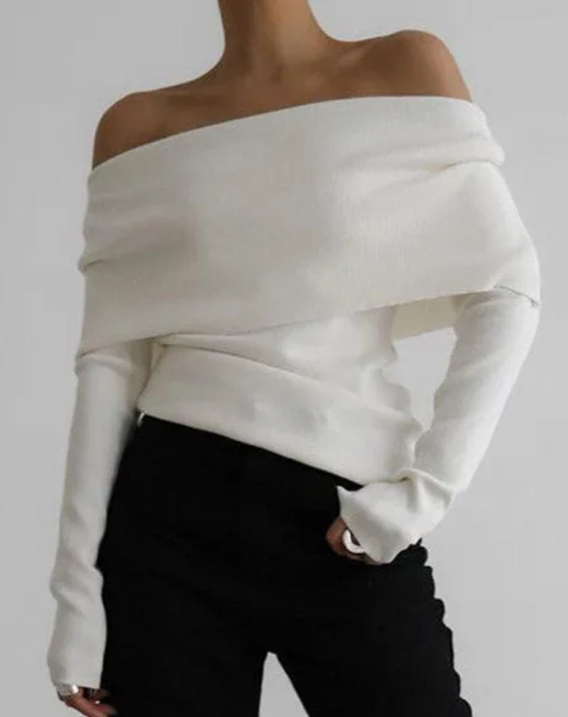 Blusa Lyor Ombro a Ombro com Mangas