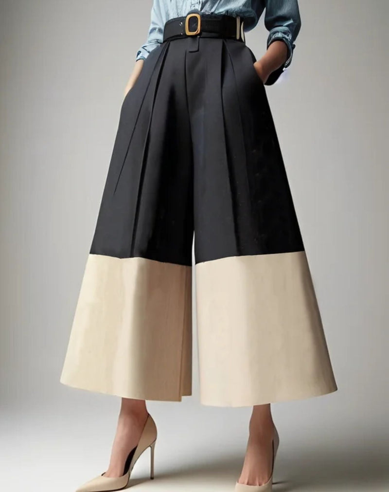 Calça Pantalona Duo Cintura Alta