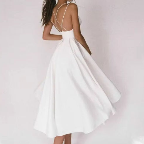 Vestido Midi Married com Decote em V