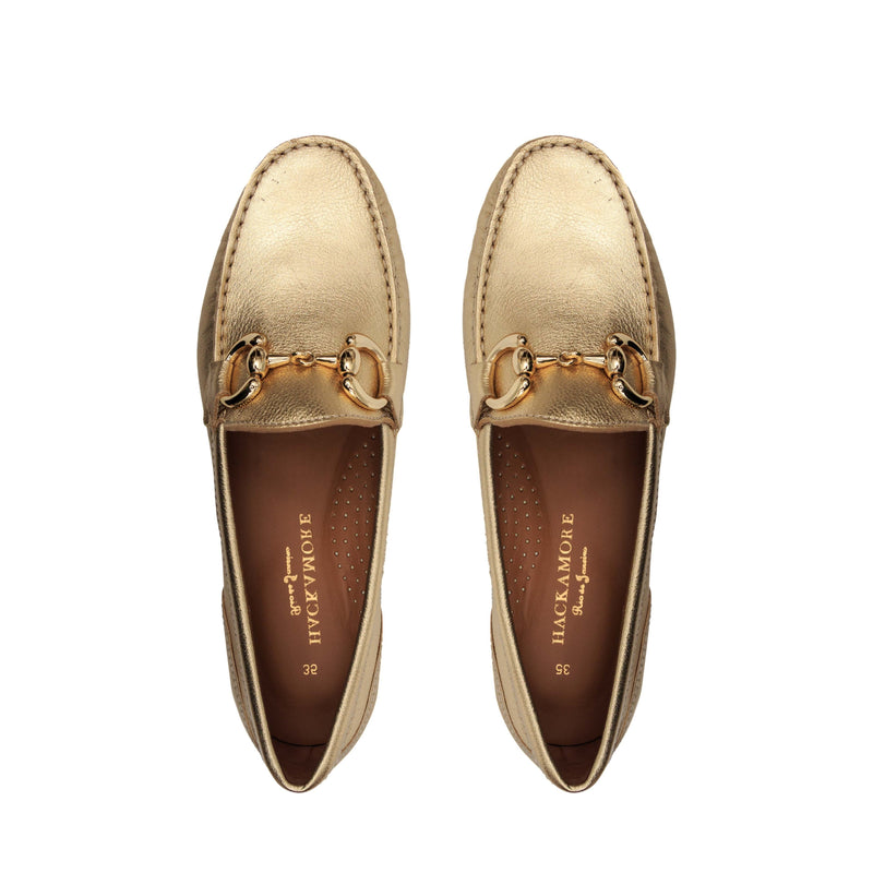 Mocassim Barcelona Dourado