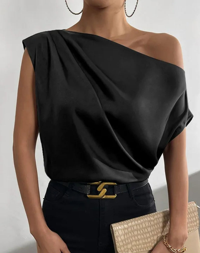 Blusa Morina de Um Ombro Só