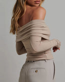 Blusa Canelada Vittaceri Ombro a Ombro