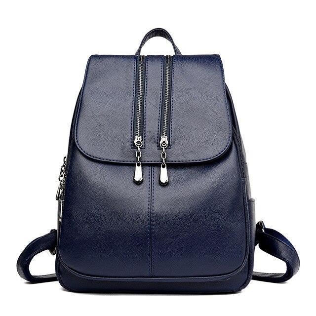 Mochila Femenina de Cuero Ecológico | Moderna, Elegante y Espaciosa