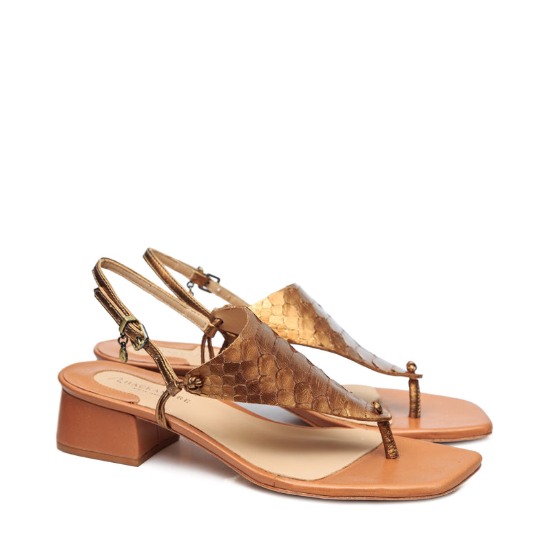 Sandália Exótico Paola Ouro