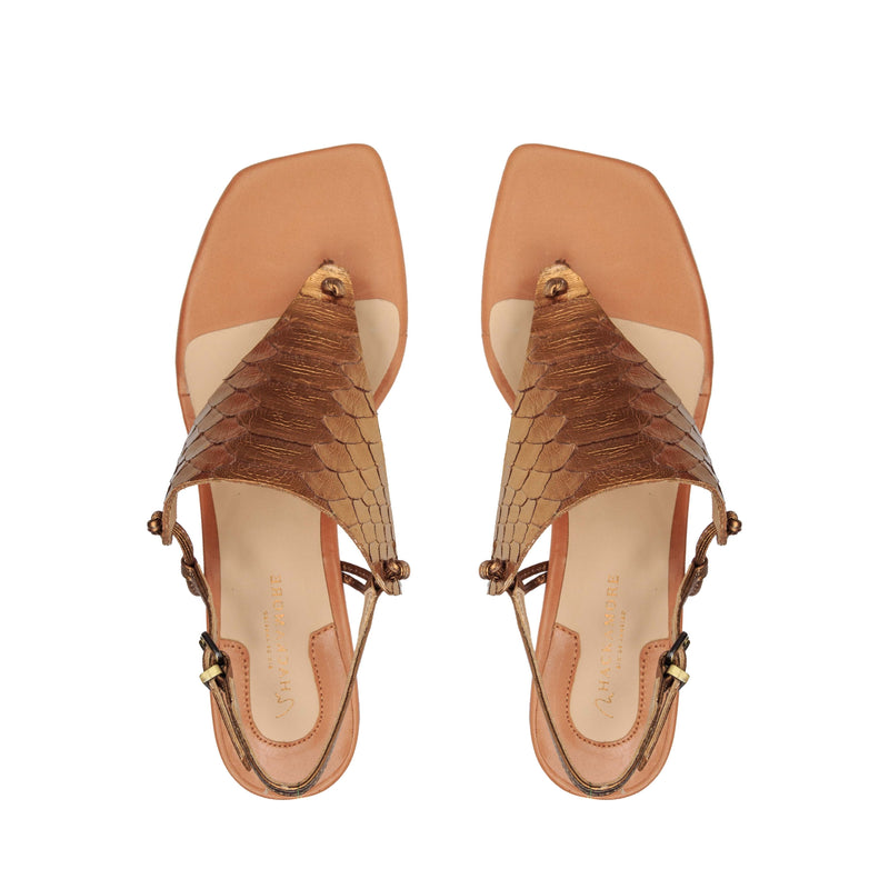 Sandália Exótico Paola Ouro