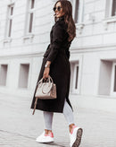 Casaco Sindy de Lã Batida Alongado com Amarração