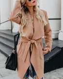 Casaco Trench Coat com Amarração