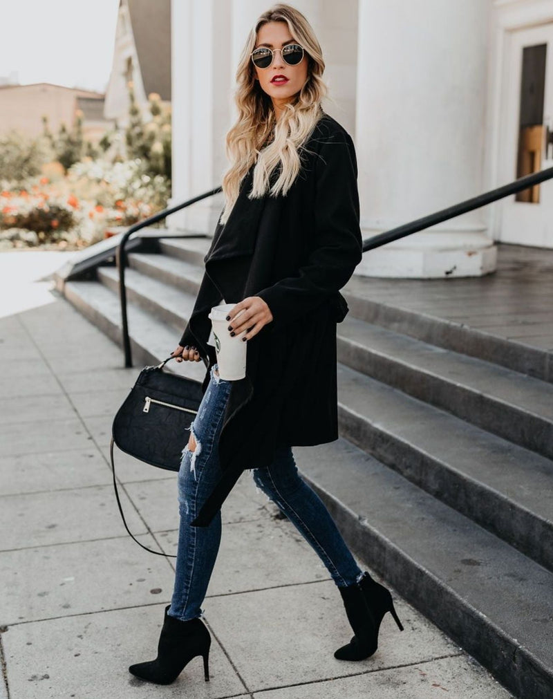 Casaco Trench Coat com Amarração