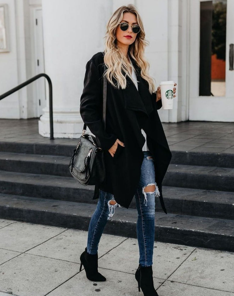 Casaco Trench Coat com Amarração