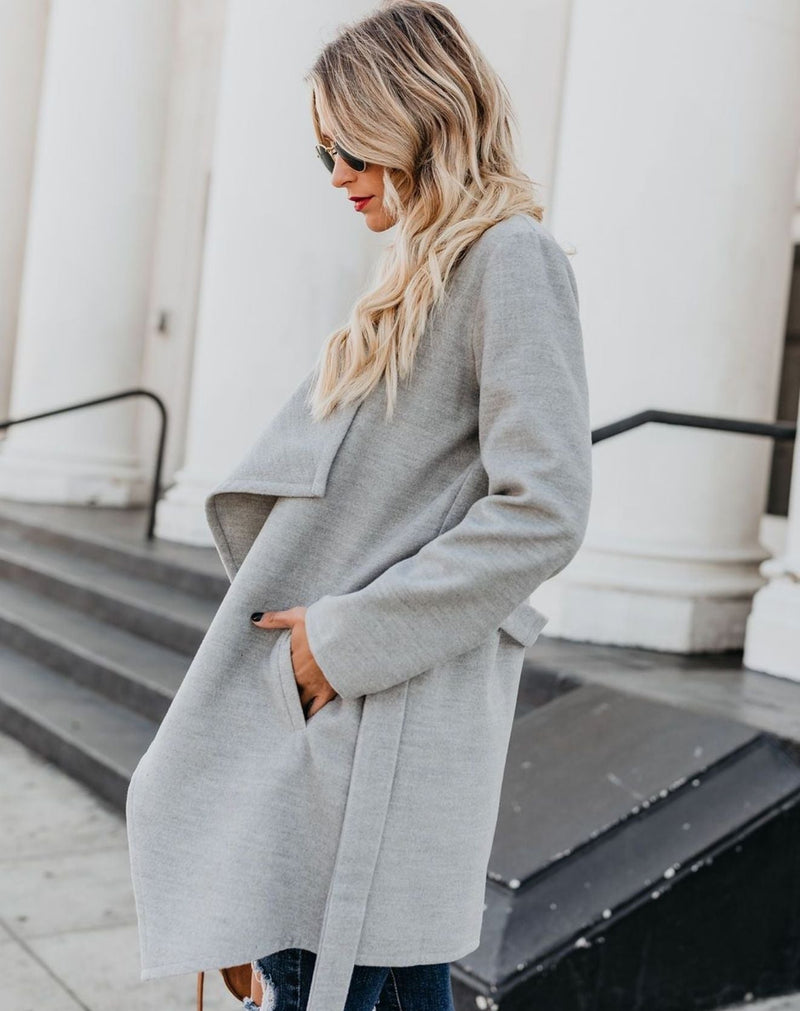 Casaco Trench Coat com Amarração