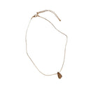 Colar Gota Liso Banhado A Ouro